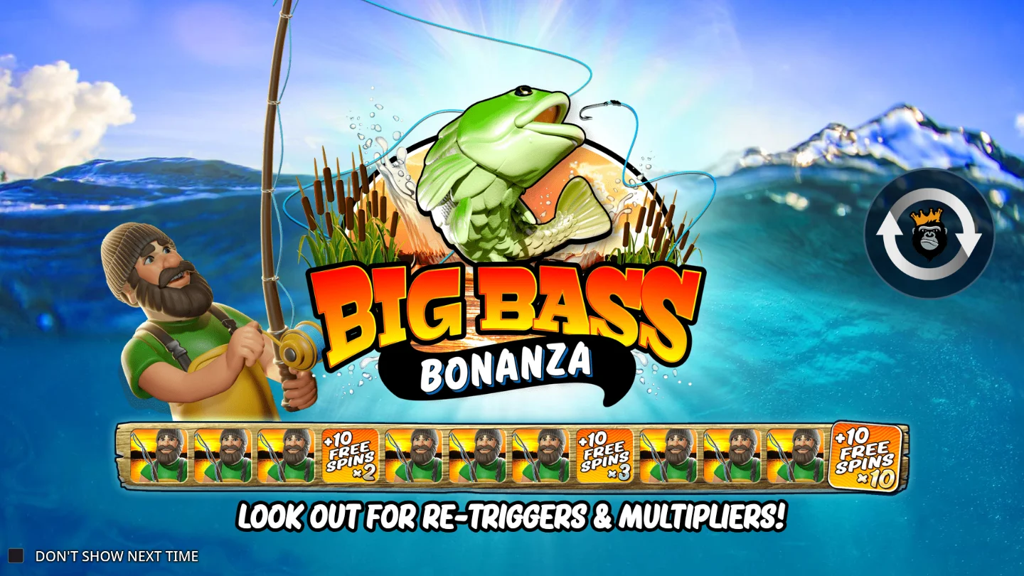 Big Bass Bonanza: Titelmotiv der offiziellen Demo
