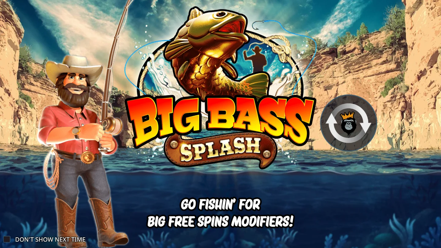 Big Bass Splash: Titelmotiv der offiziellen Demo