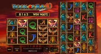Offizielles Spielbild von Book of Ra deluxe 10: Win Ways