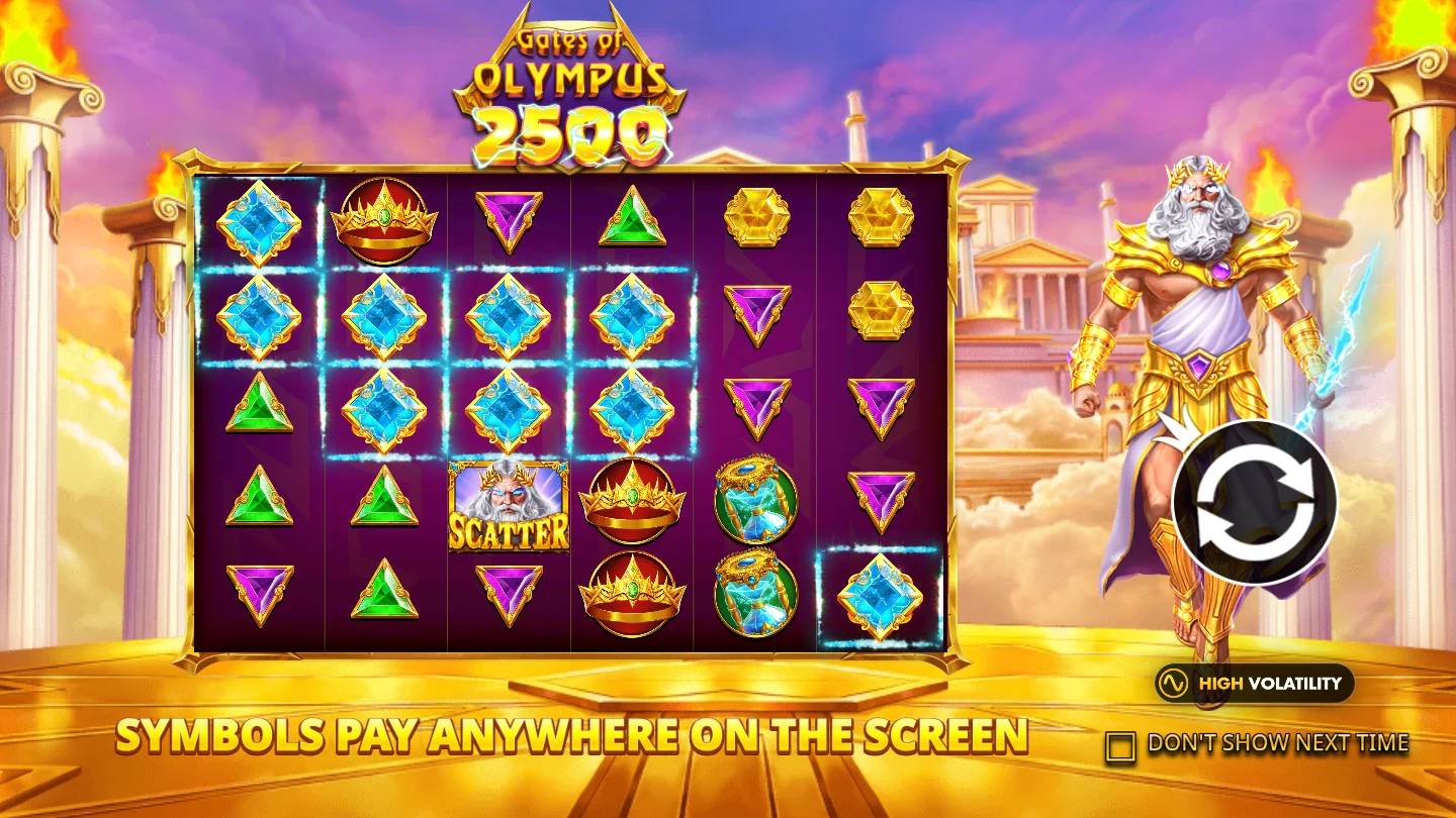 Gates of Olympus 2500: Titelmotiv der offiziellen Demo