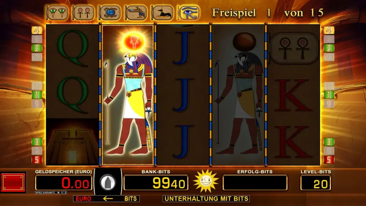 Eye of Horus: Freispiele mit Horus und aufgewerteten Bildsymbolen