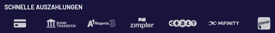 Bei TuffPuff angezeigte Zahlungsanbieter