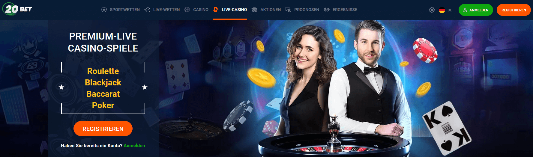 20bet Live Casino