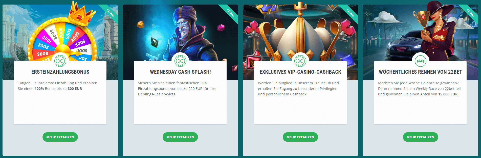 22Bet Casino Boni und Aktionen