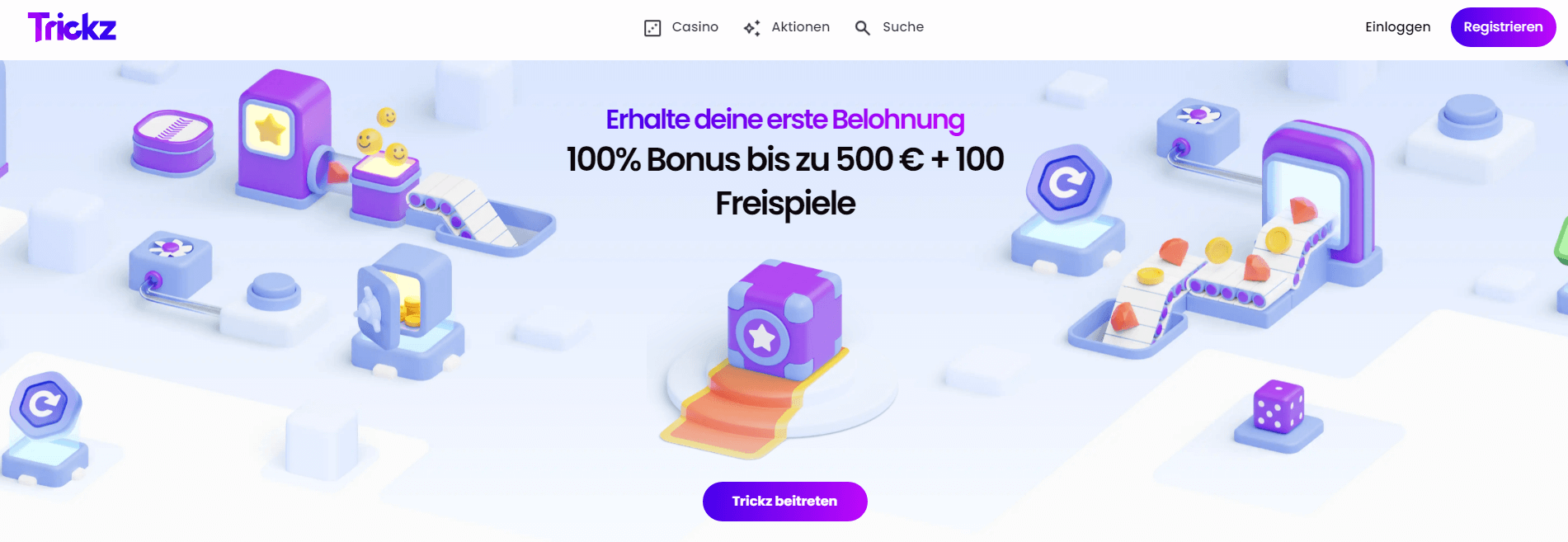 Trickz Online Casino Website